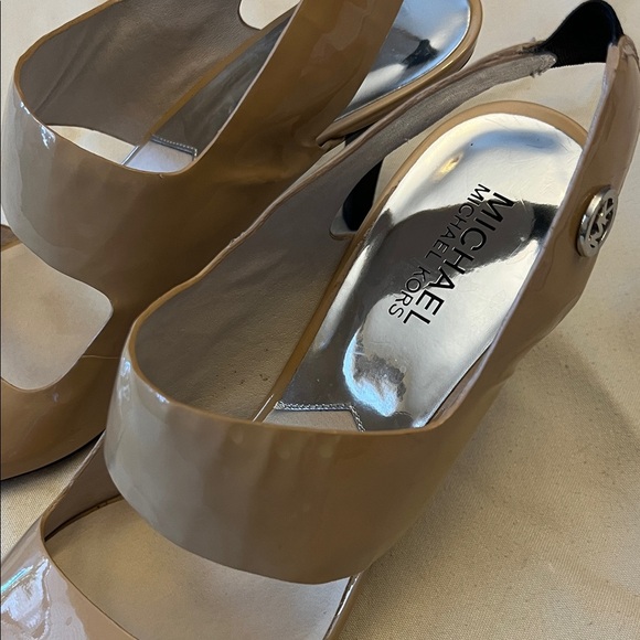 Michael Kors Nude Patent Heels - Picture 2 of 8